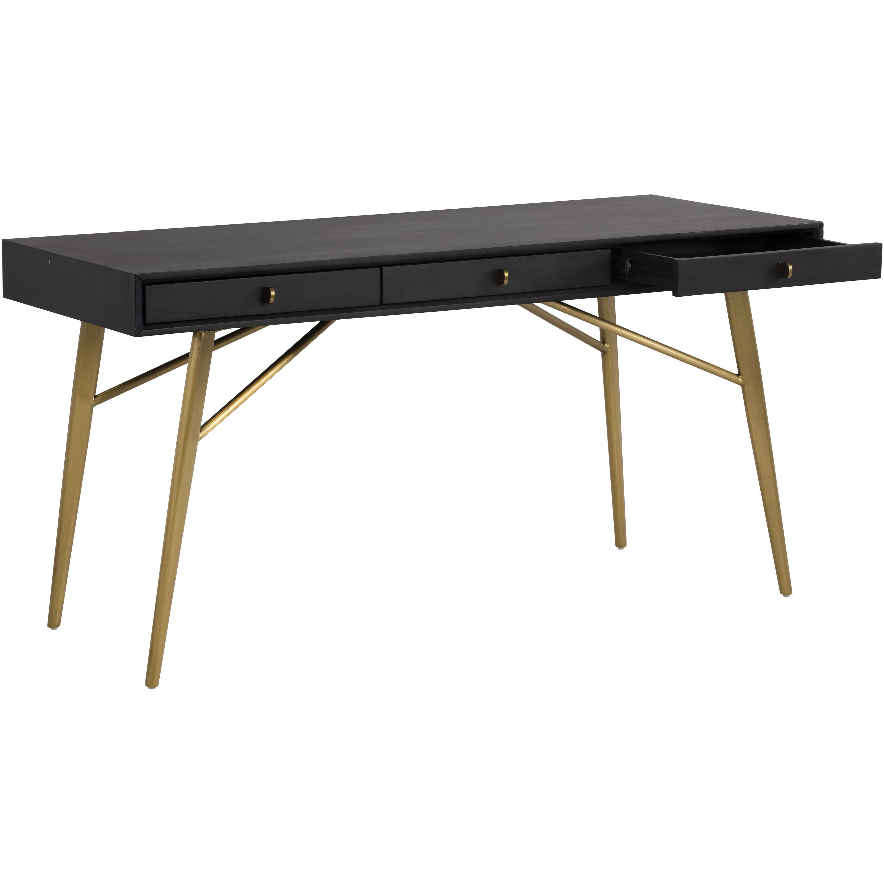 Giana 59 X 23.75 inch Brass Desk